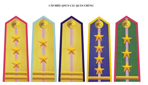 Hệ thống cấp bậc quân hàm trong Quân đội nhân dân và Công an nhân dân 