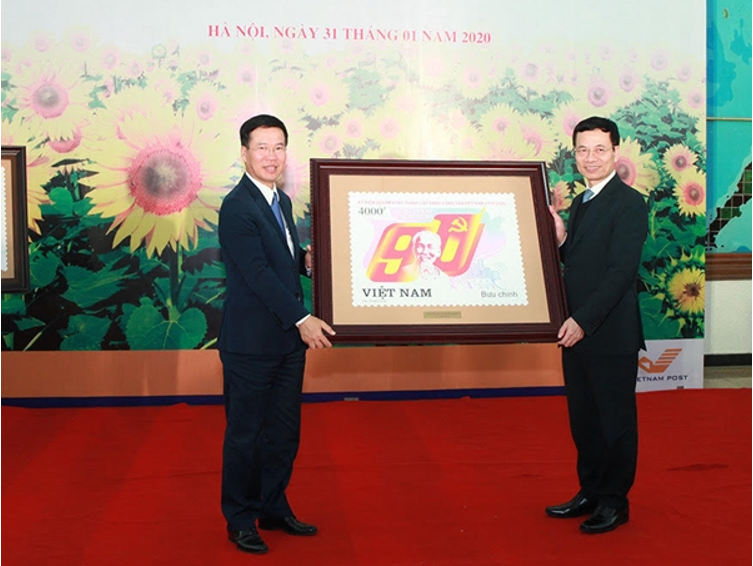 Phát hành bộ tem “Kỷ niệm 90 năm thành lập Đảng Cộng sản Việt Nam”