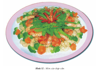 Câu 1 trang 63 SGK Công Nghệ 9 - Nấu ăn