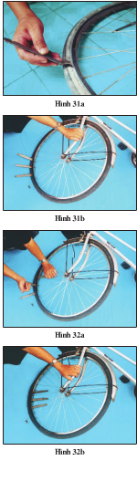 Thực hành bài 7 trang 31 SGK Công Nghệ 9 - Sửa chữa xe đạp