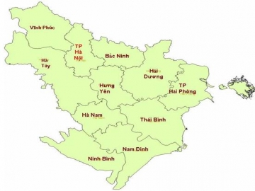 Hãy kể tên các tỉnh, thành phố (tương đương cấp tỉnh) thuộc Đồng bằng sông Hồng.