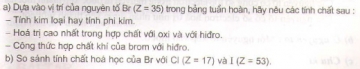 Bài 5 trang 51 sgk hóa học 10