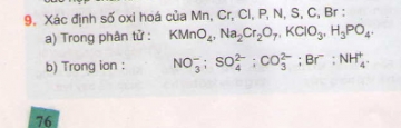 Bài 9 trang 76 sgk hóa học 10