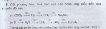 Bài 9 trang 87 sgk hoá học 10