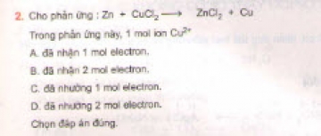 Bài 2 trang 86 sgk hoá học 10