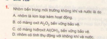 Bài 1 trang 134 SGK hóa học 12