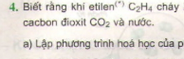 Bài 4 trang 61 sgk hóa học 8