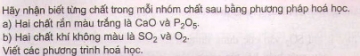 Bài 2 trang 11 sgk hóa học 9