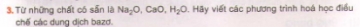 Bài 3 trang 25 sgk hóa học 9