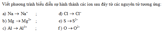 Bài 1 trang 95 SGK Hóa học 10 Nâng cao