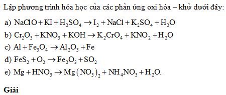 Bài 9 trang 113 SGK Hóa học 10 Nâng cao