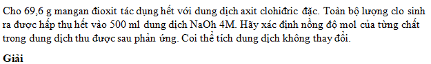 Bài 3 trang 125 SGK Hóa học 10 Nâng cao