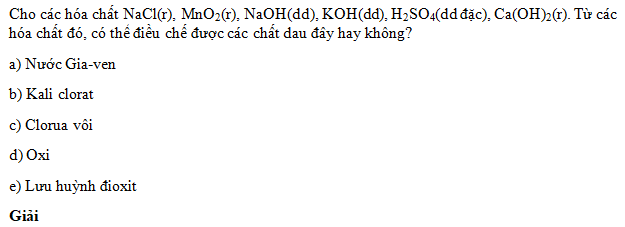 Bài 4 trang 134 SGK Hóa học 10 Nâng cao