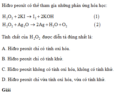 Bài 1 trang 165 SGK Hóa học 10 Nâng cao