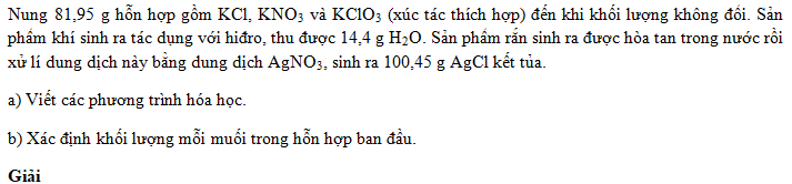 Bài 10 trang 191 SGK Hóa học 10 Nâng cao