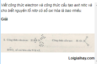 Câu 1 trang 55 SGK Hóa học 11 Nâng cao