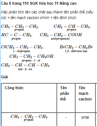 Câu 6 trang 110 SGK Hóa học 11 Nâng cao