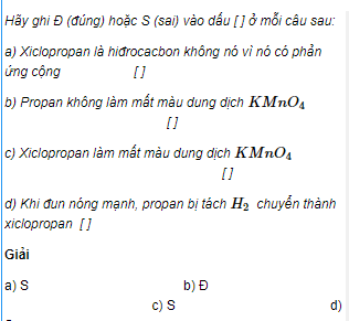 Câu 7 trang 153 SGK Hóa học 11 Nâng cao