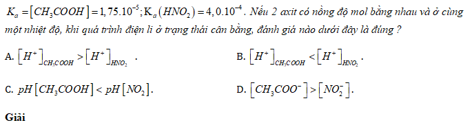 Câu 6 trang 20 SGK Hóa học 11 Nâng cao 