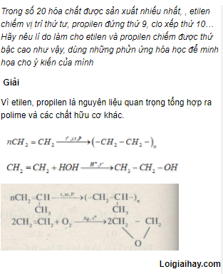 Câu 10 trang 165 SGK Hóa học 11 Nâng cao