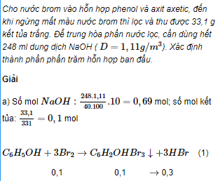 Câu 7 trang 260 SGK Hóa học 11 Nâng cao