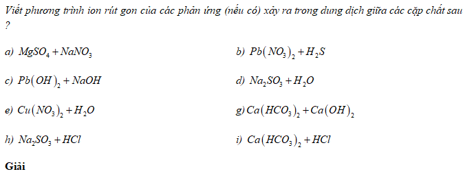 Câu 1 trang 30 SGK Hóa học 11 Nâng cao