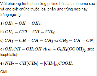 Bài 6 SGK trang 90 hóa học 12 nâng cao.