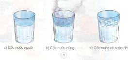 Trong ba cốc nước dưới đây, cốc a nóng hơn cốc nào và lạnh hơn cốc nào? 