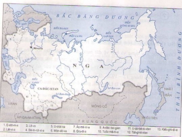 Qua lược đồ Liên Xô năm 1940, hãy xác định vị trí, tên gọi các nước cộng hòa trong Liên bang Xô viết