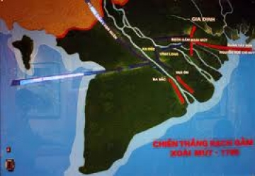 Tại sao Nguyễn Huệ chọn khúc sông Tiền (đoạn từ Rạch Gầm đến Xoài Mút) làm trận địa quyết chiến