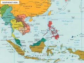 Hãy xác định trên bản đồ châu Á sáu nước đầu tiên của EU