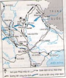 Dựa vào lược đồ (Hình 45), trình bày diễn biến chiến dịch Việt Bắc thu - đông năm 1947.