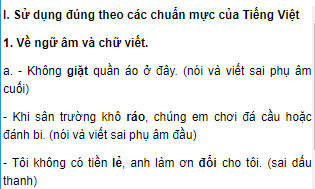 Soạn bài Những yêu cầu về sử dụng Tiếng Việt - Ngắn gọn nhất