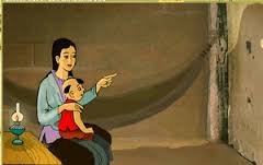Cây lau bên bờ Hoàng Giang chứng kiến cảnh Vũ Nương than thở rồi tự vẫn, đã kể lại câu chuyện về người con gái Nam Xương.
