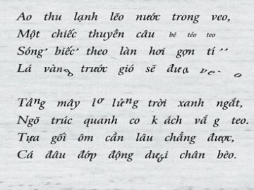 Bài 2: Phân tích bài thơ Thu điếu của Nguyễn Khuyến.
