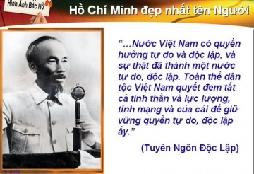 Bài 1: Phân tích bản Tuyên ngôn độc lập của Chủ tịch Hồ Chí Minh - Ngữ văn 12