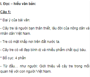 Soạn bài Cây tre Việt Nam - Ngắn gọn nhất