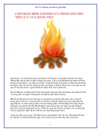 Trong bài thơ Bếp lửa của nhà thơ Bằng Việt, tại sao khi nhắc đến bếp lửa là người cháu nhớ đến bà và ngược lại, khi nhớ về bà là nhớ ngay đến hình ảnh bếp lửa? Viết đoạn văn nêu rõ ý kiến của em