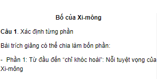 Soạn bài Bố của Xi-mông - Ngắn gọn nhất