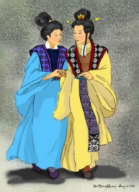 Cảnh chị em Thúy Kiều du xuân trở về trong đoạn thơ Cảnh ngày xuân  trích Truyện Kiều của Nguyễn Du.