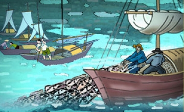 Cảm nhận và suy nghĩ của em về đoạn thơ sau trong bài Đoàn thuyền đánh cá của Huy Cận :Thuyền ta lái gió với buồm trăng …Nuôi lớn đời ta tự buổi nào.