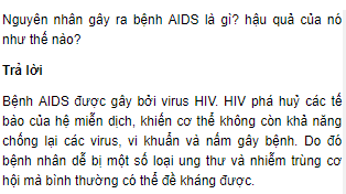 Nguyên nhân gây ra bệnh AIDS là gì - trang 95