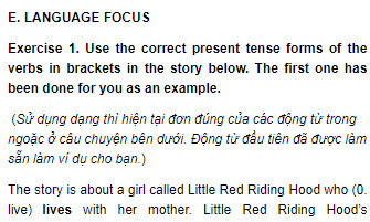 Language Focus - Unit 2 trang 29 SGK Tiếng Anh 11