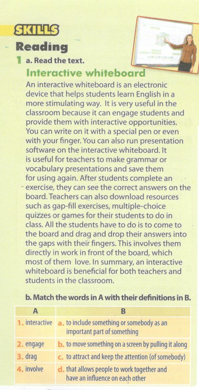Skills - trang 37 Review 3 SGK Tiếng Anh 10 mới