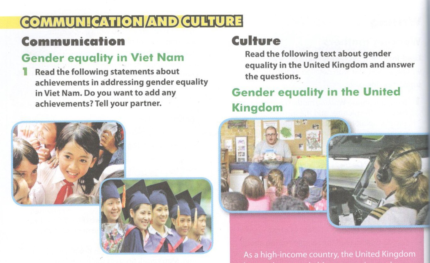 Communication and Culture - trang 13 SGK Tiếng Anh 10 mới