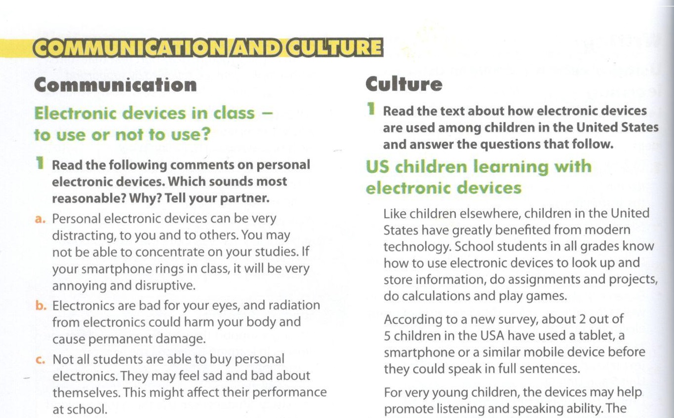 Communication and Culture - Unit 8 trang 33 SGK Tiếng Anh 10 mới