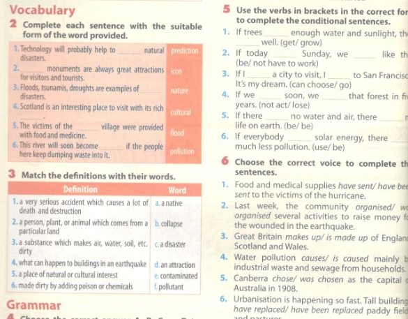 Language (ngôn ngữ) - trang 36 Review 3 (Unit 7-8-9) SGK Tiếng Anh lớp 8 mới
