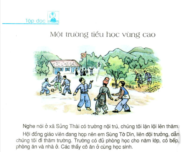 Soạn bài Một trường tiểu học vùng cao trang 118 SGK Tiếng Việt 3 tập 1 