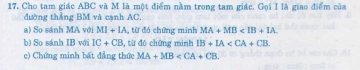 Bài 17 trang 63 sgk toán lớp 7- tập 2