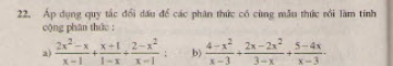 Bài 22 trang 46 sách giáo khoa toán 8 tập 1